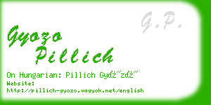 gyozo pillich business card